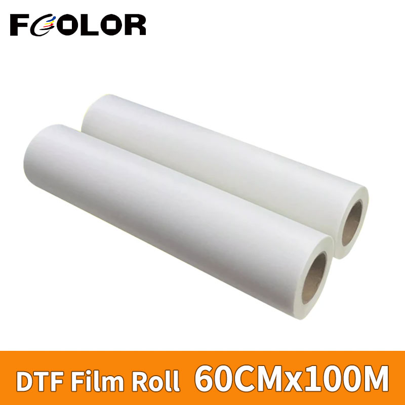 Dtf Hot Peel Film - Fcolor 60cm*100m DTF PET 필름 롤,
