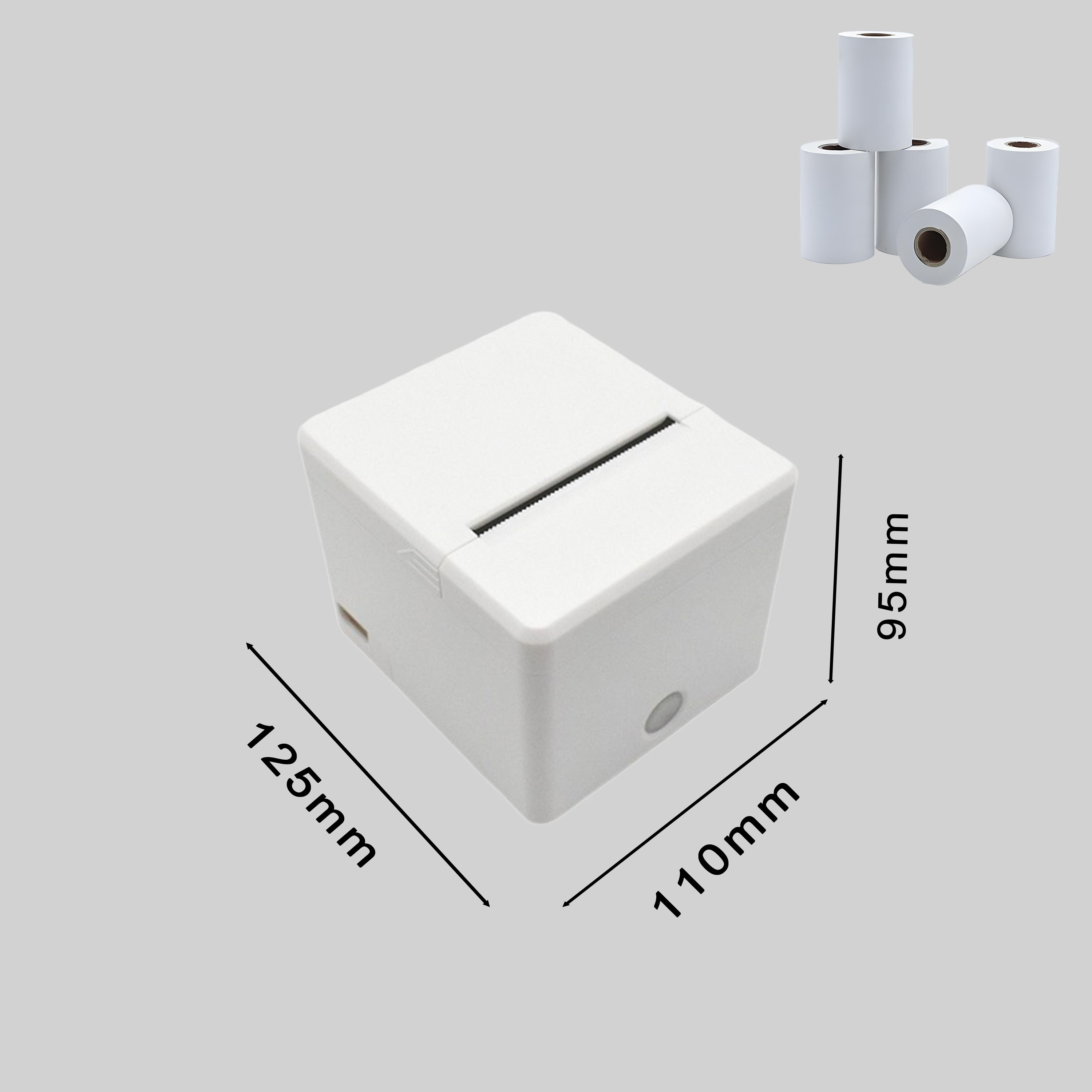 Commercial Printing Options - 현금 서랍이 있는 80mm 흑백 열전사