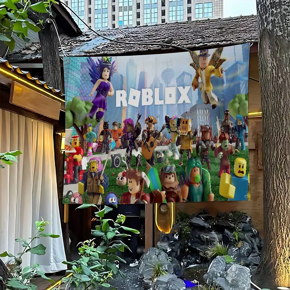 Commercial Banner Printing - R-Roblox 게임 고급 인쇄 광고 깃발