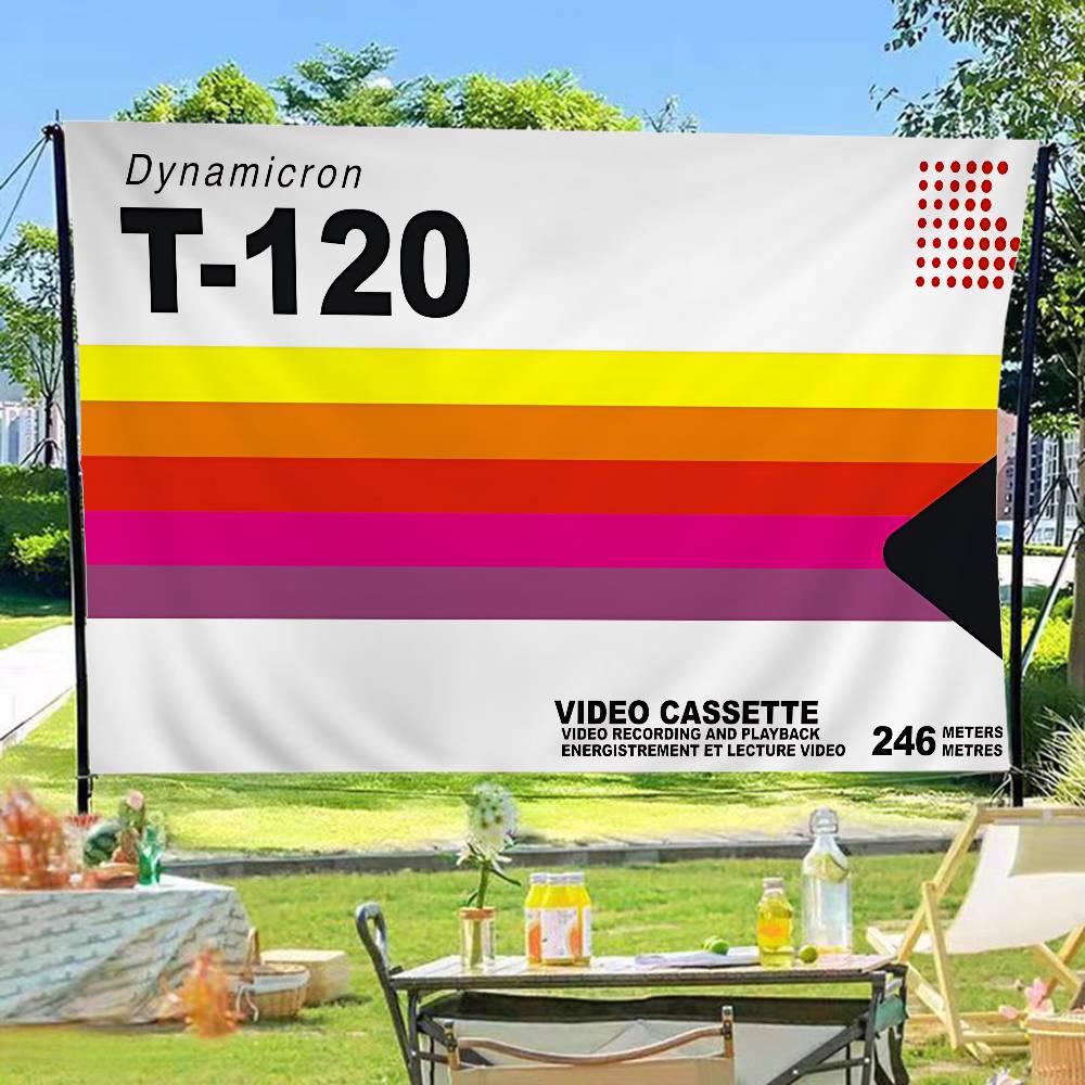 Commercial Banner Printing - V-VHS 로고 고급 인쇄 광고용 깃발