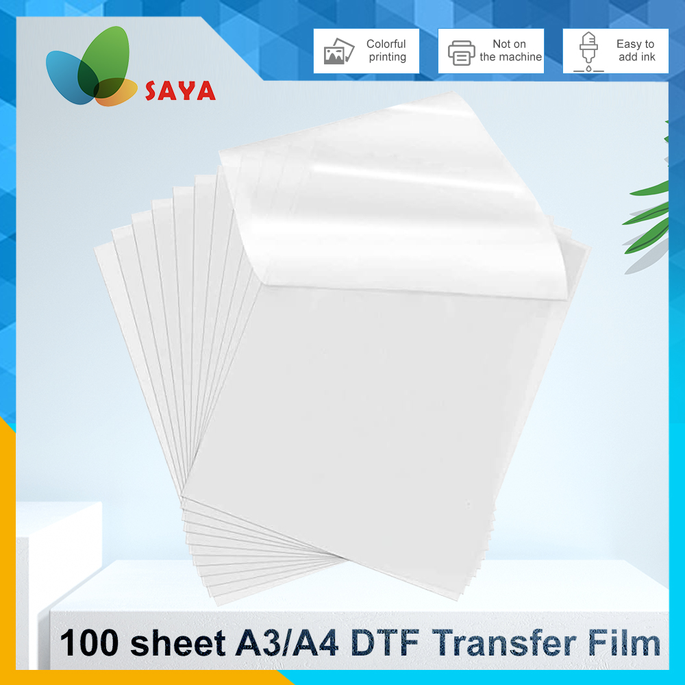 Heat Transfer Vinyl Roll - 50/100 Pcs DTF 필름 A3/A4 양면