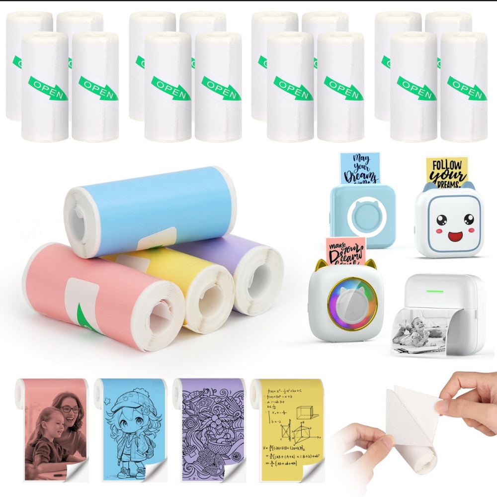 감열지 미니 인쇄 자체 접착 라벨 스티커 미니 프린터  - Heat Transfer Vinyl Roll 리뷰 및 가격