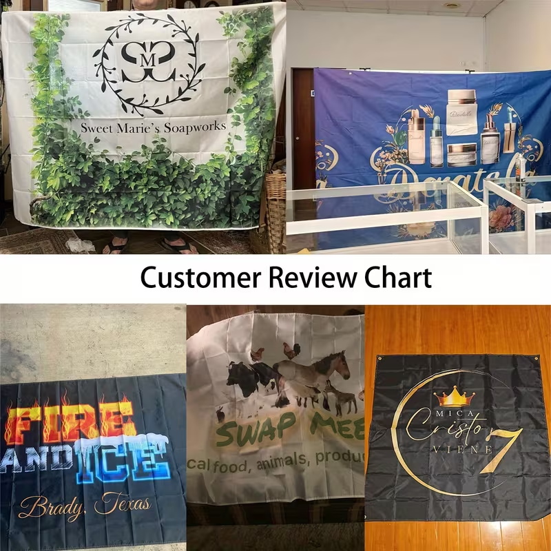 맞춤형 텍스트 사진 야외용 내구성 배너 깃발 생일, 사 - Commercial Banner Printing 리뷰 및 가격