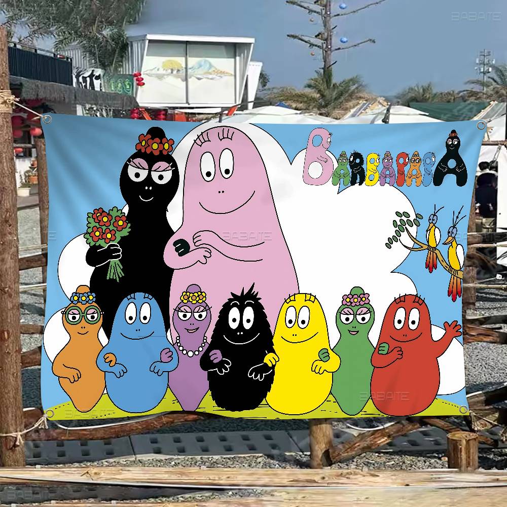 귀여운 만화 레 바바파파 가족 고급 인쇄 광고 깃발 회 - Commercial Banner Printing 리뷰 및 가격